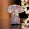 Pink and White Mushroom Lamp Large