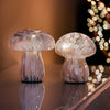 Pink and White Mushroom Lamps