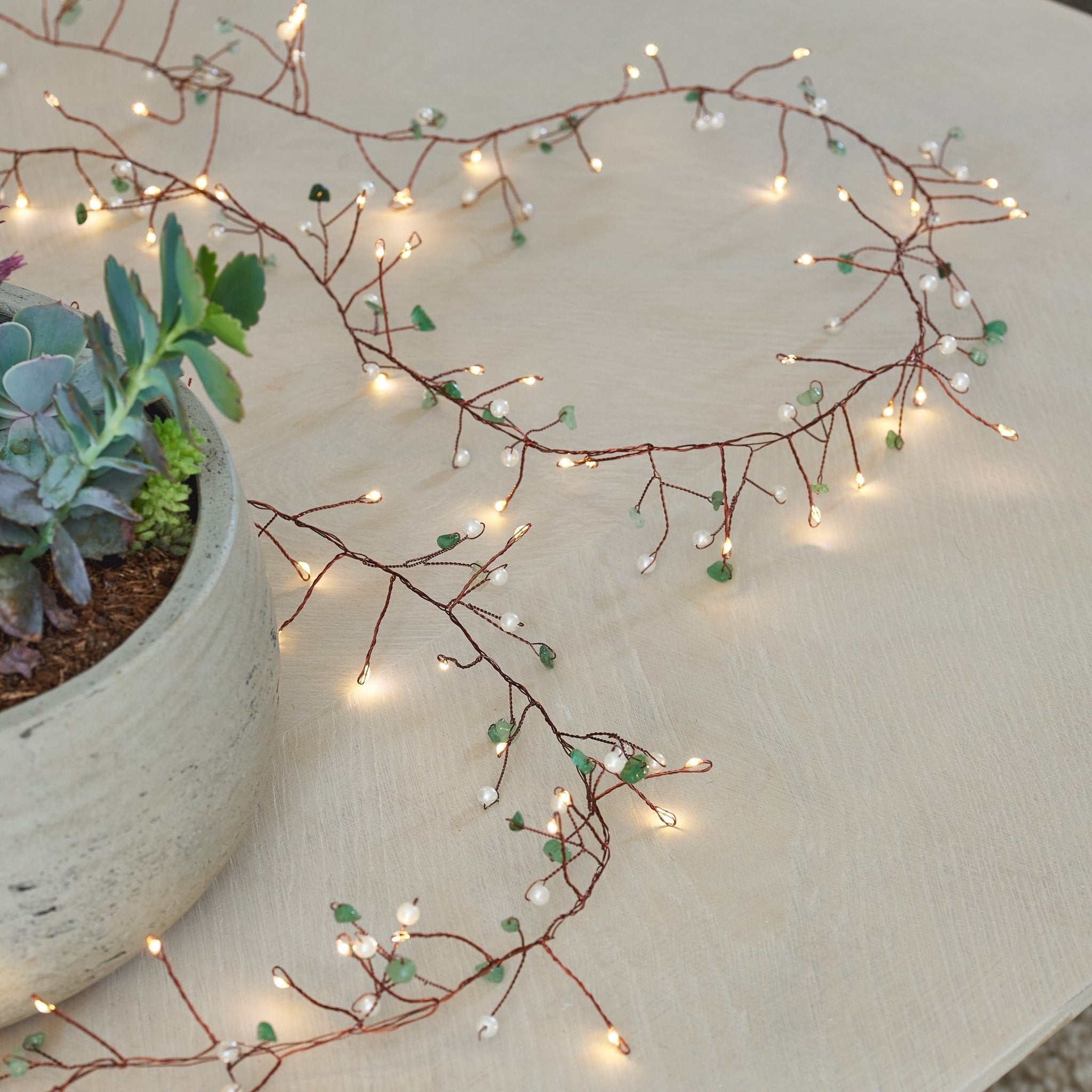 Gems and Pearls Fairy Lights - sparkle.lighting