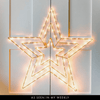 Metal Gold Star With Lights - sparkle.lighting