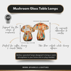 Mushroom Glass Battery Table Lamps - sparkle.lighting