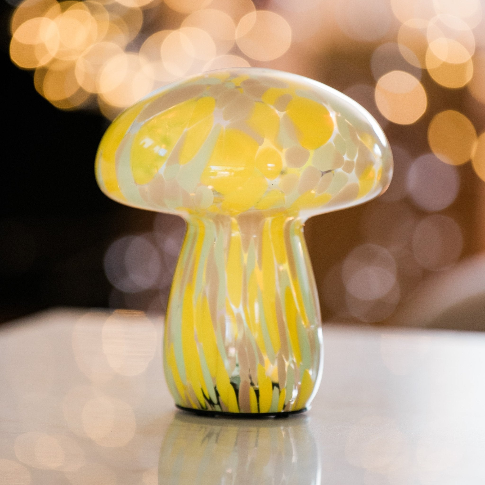 Mushroom Yellow Table Lamps - sparkle.lighting