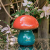 Orange & Blue Ombre Mushroom Lamps - sparkle.lighting
