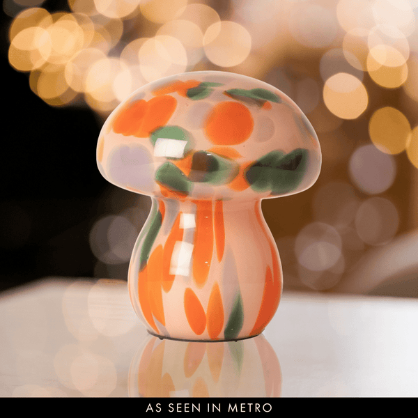 Pink & Mint Mushroom Lamps - sparkle.lighting