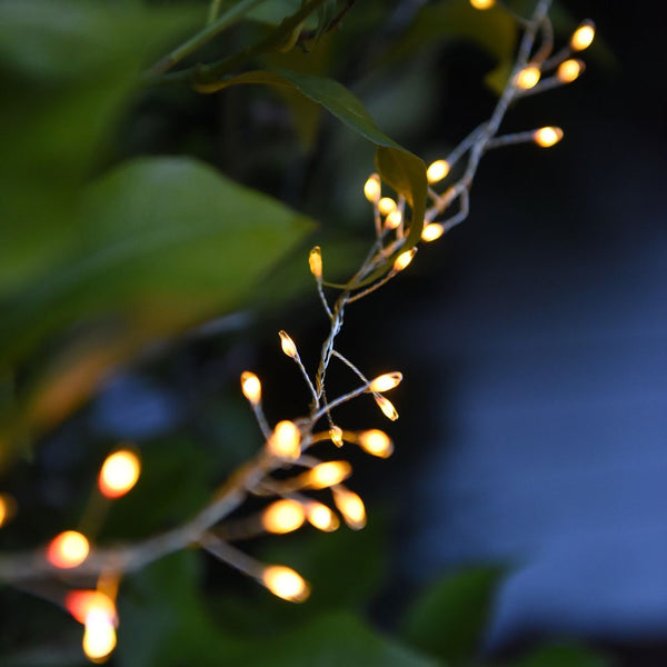 Silver Outdoor Fairy Lights - sparkle.lighting
