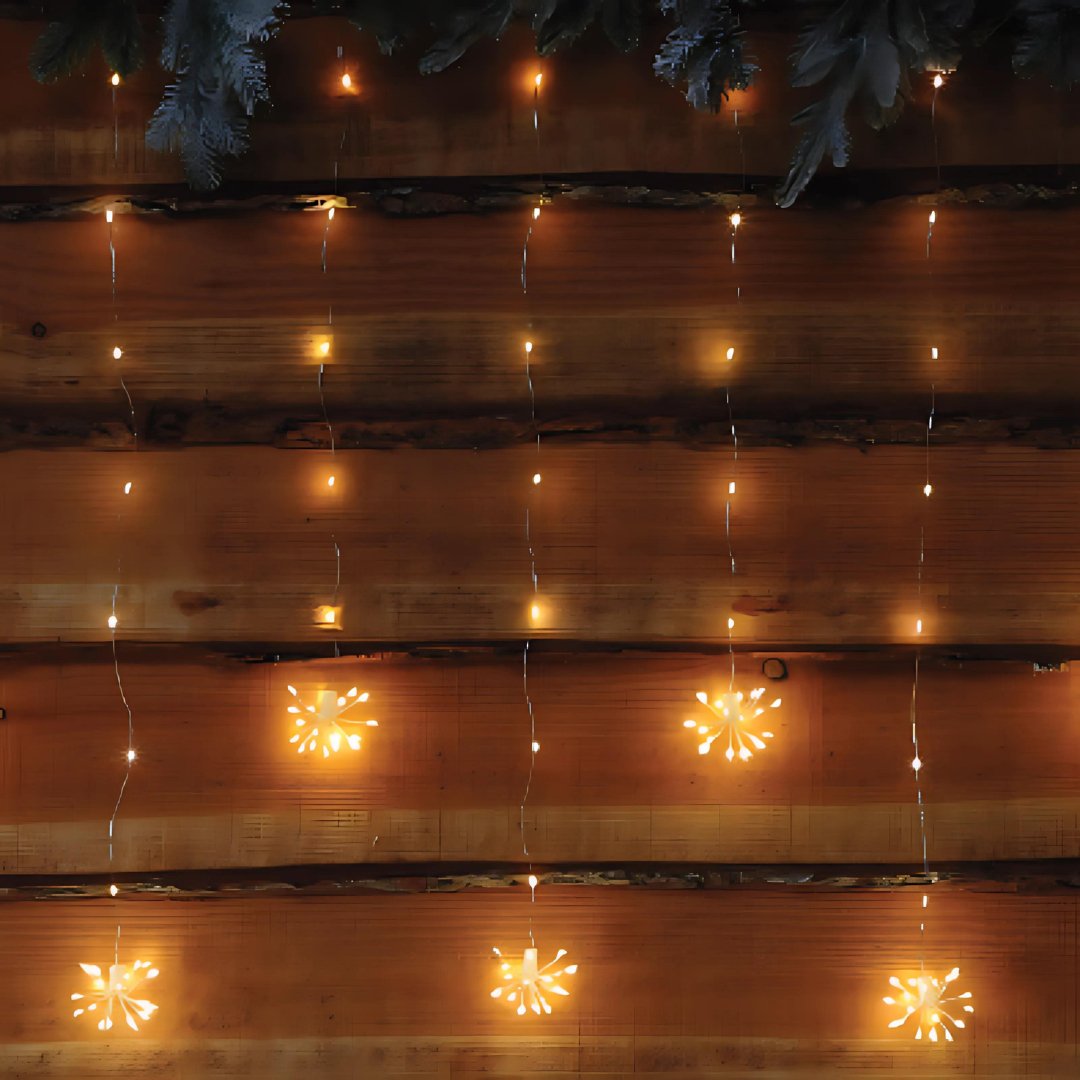Starburst Curtain Lights - sparkle.lighting