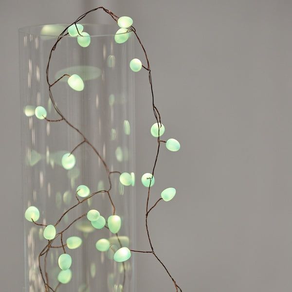 Teardrops Green Fairy Lights - sparkle.lighting