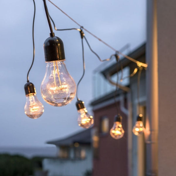 10m Drop Bulb Festoon Lights - sparkle.lighting