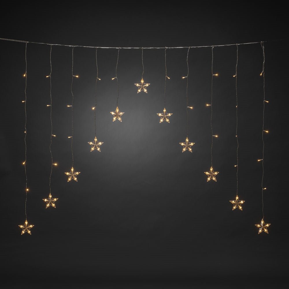 11 Star Curtain Outdoor Lights - sparkle.lighting