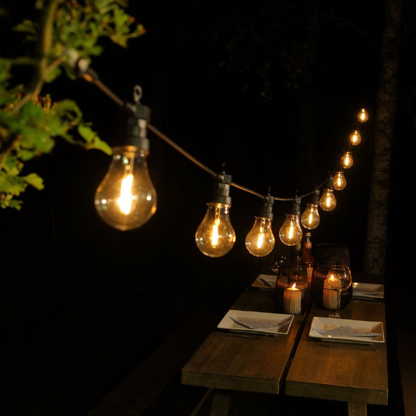 8m 20 Connectable Edison Shaped Bulb Festoon Lights - sparkle.lighting