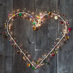 Boho Heart Wall Lights - sparkle.lighting