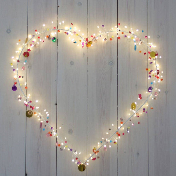 Boho Heart Wall Lights - sparkle.lighting