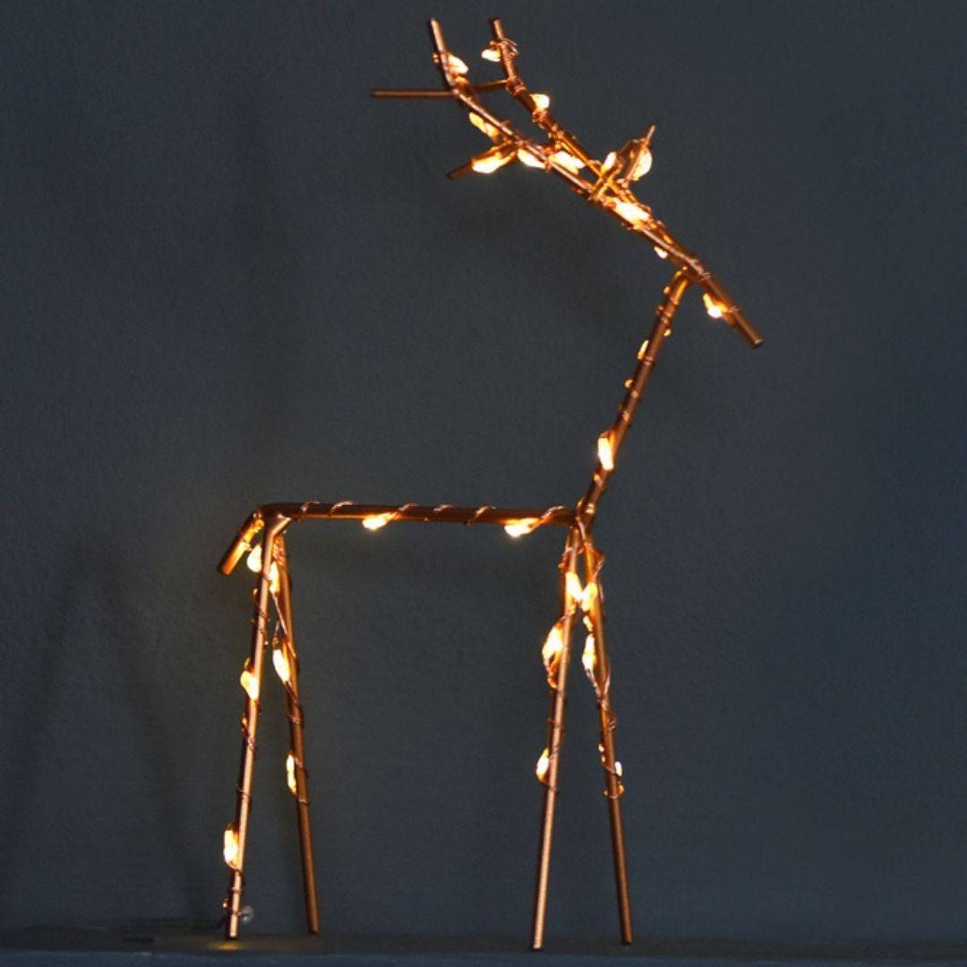 Christmas Deer With Lights - sparkle.lighting