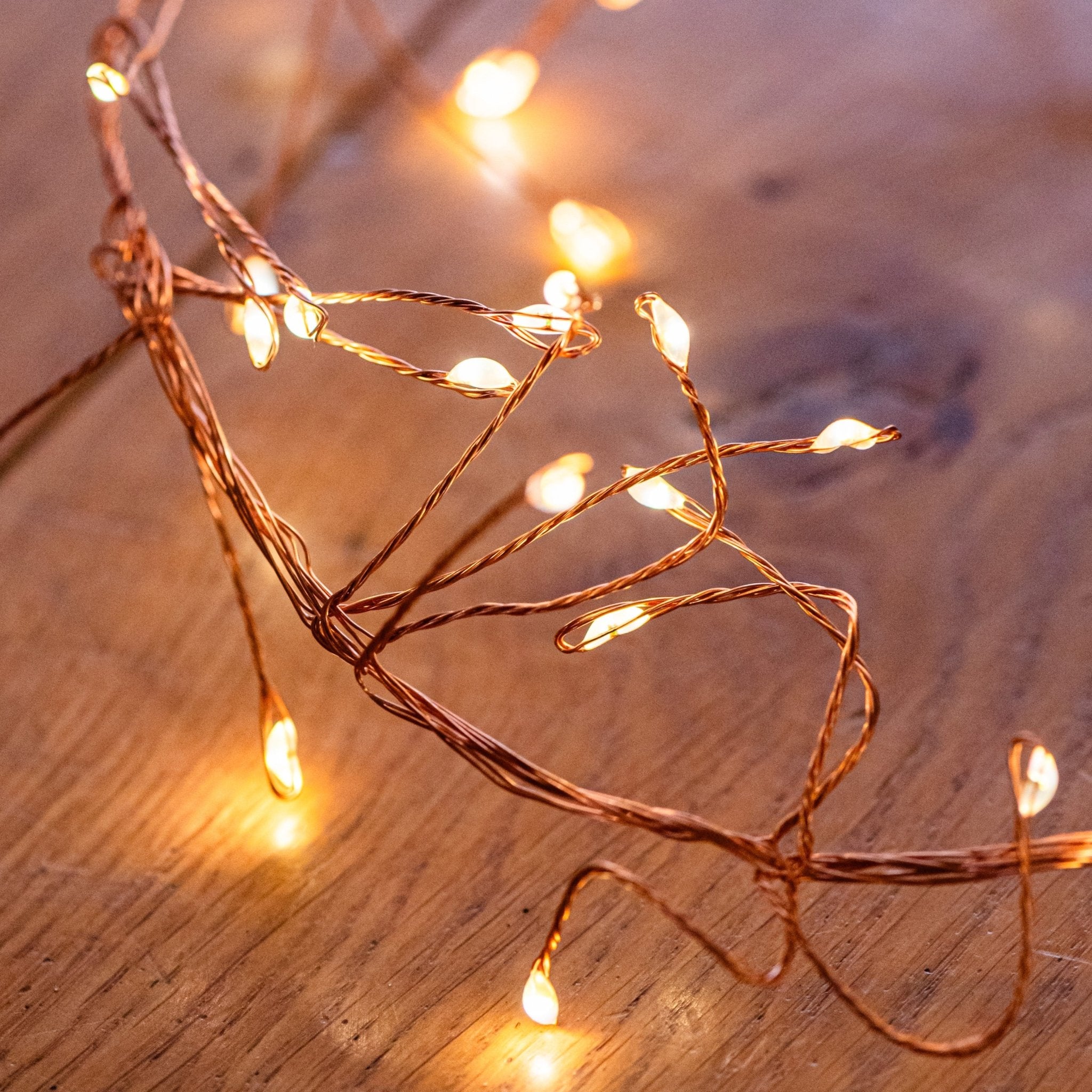 Copper Cluster Fairy Lights - sparkle.lighting