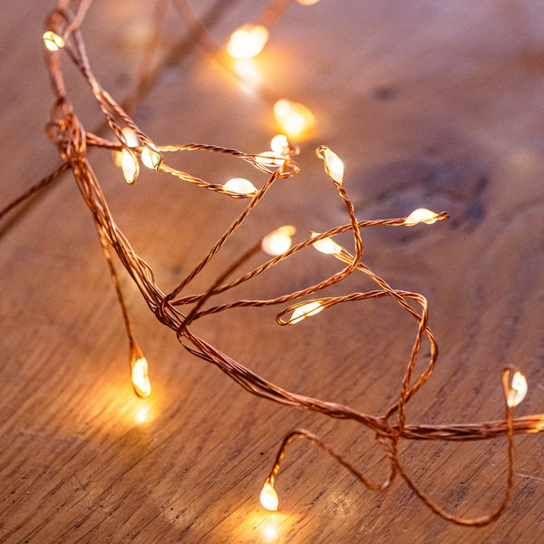 Copper Cluster Fairy Lights - sparkle.lighting
