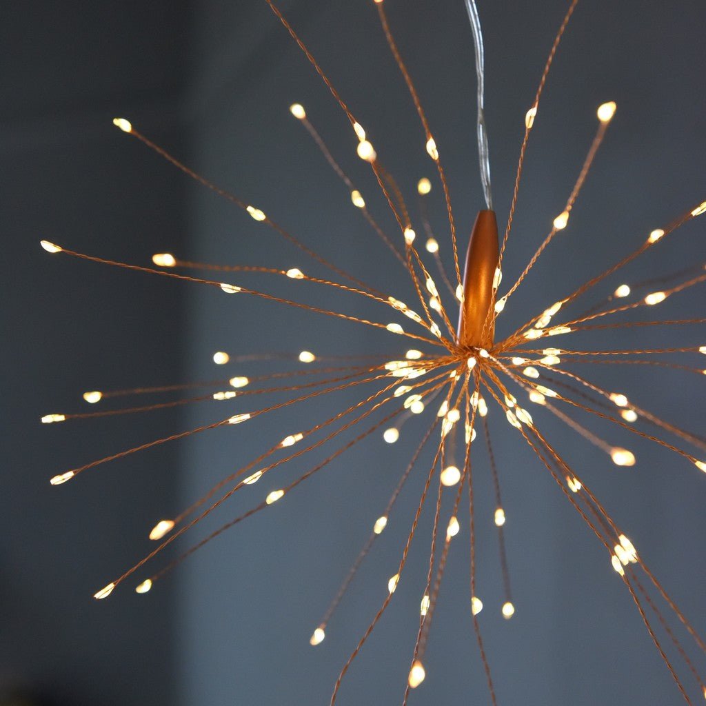 Copper Starburst Hanging Light - sparkle.lighting