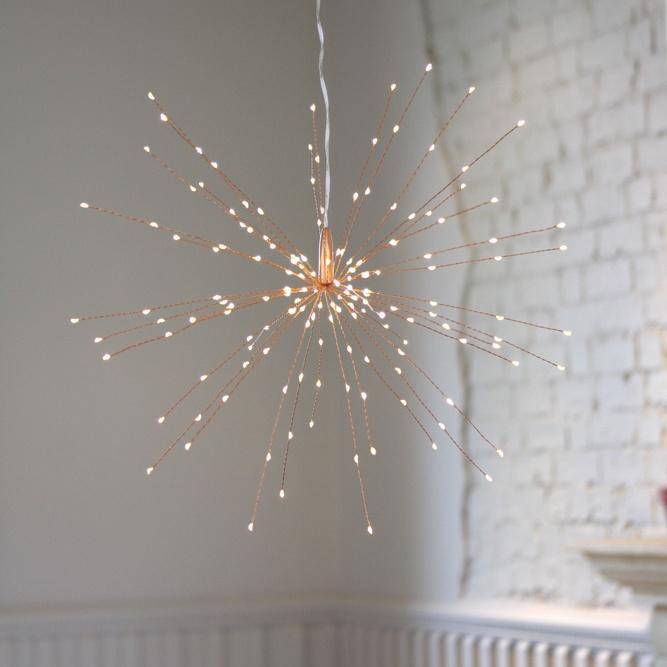 Copper Starburst Hanging Light - sparkle.lighting