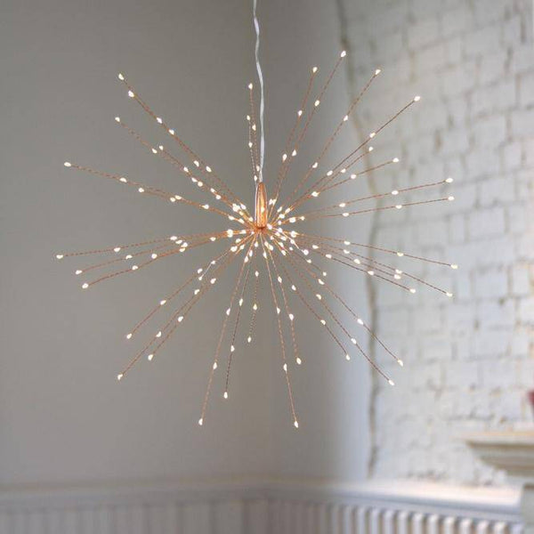 Copper Starburst Hanging Light - sparkle.lighting