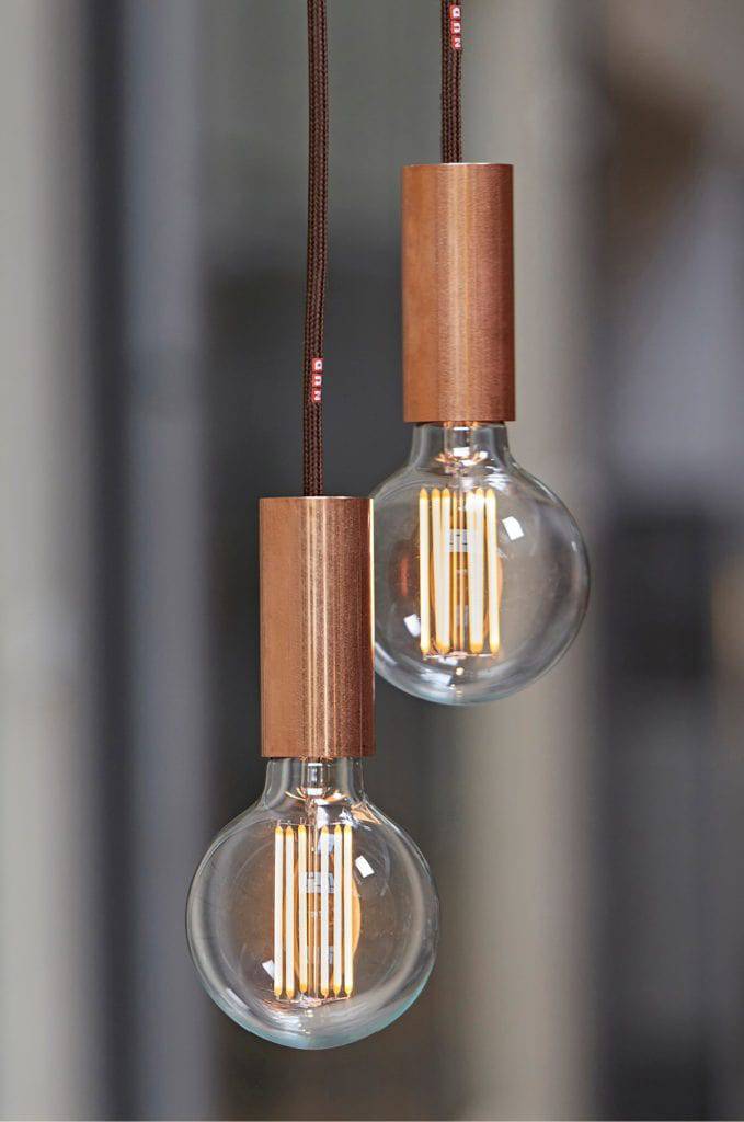 Exposed bulb pendant ceiling light - sparkle.lighting