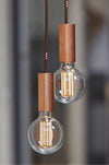 Exposed bulb pendant ceiling light - sparkle.lighting