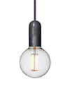 Exposed bulb pendant light- Iron - sparkle.lighting