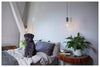 Exposed bulb pendant light- Iron - sparkle.lighting