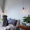 Exposed bulb pendant light- Iron - sparkle.lighting