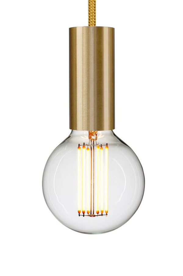 Gold Exposed Bulb Pendant - sparkle.lighting