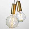 Gold Exposed Bulb Pendant - sparkle.lighting
