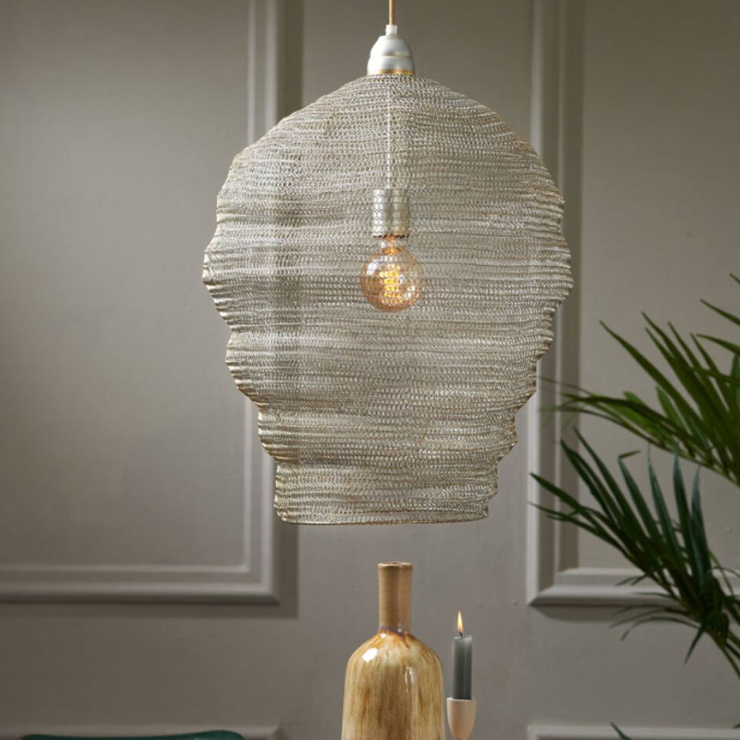 Metal Mesh Lamp Shade - sparkle.lighting
