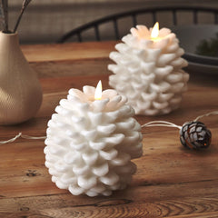 Pine Cone Candles - sparkle.lighting