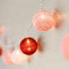 Pink Cotton Ball Fairy Lights - sparkle.lighting