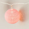 Pink Cotton Ball Fairy Lights - sparkle.lighting