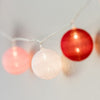 Pink Cotton Ball Fairy Lights - sparkle.lighting