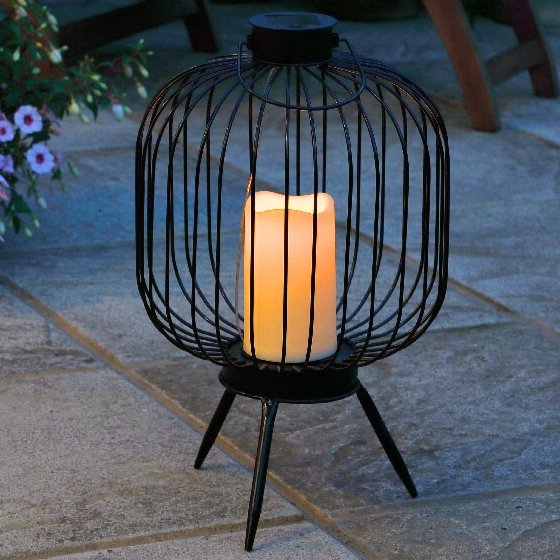 Round Metal Wire Candle Lantern - sparkle.lighting