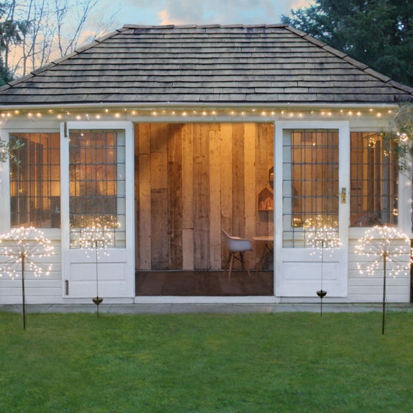 Silver Outdoor Fairy Lights - sparkle.lighting