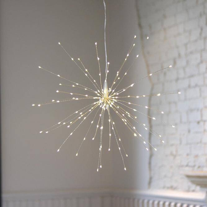 Silver Starburst Hanging Light - sparkle.lighting