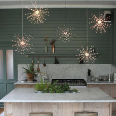 Silver Starburst Hanging Light - sparkle.lighting
