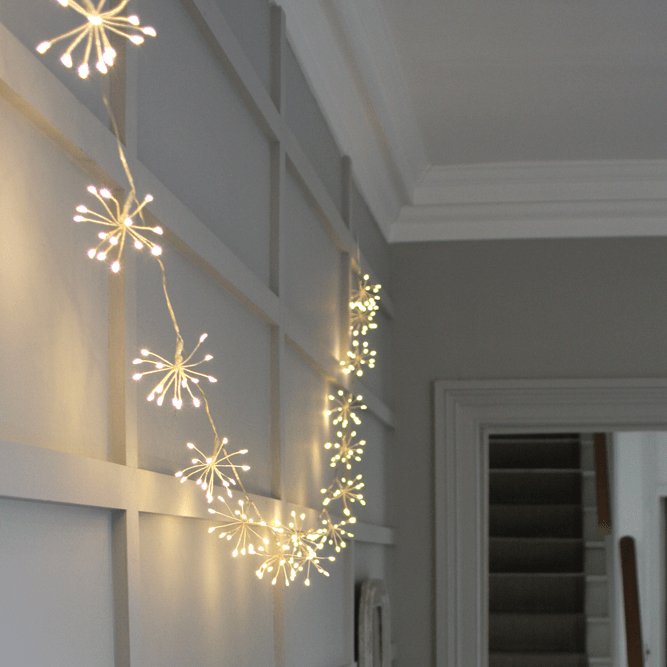 Starburst Silver Fairy Lights - sparkle.lighting