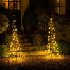 Two Twinkly Door Trees - sparkle.lighting