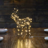Wire Brown Reindeer With Lights - sparkle.lighting
