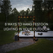 8 Ways To Hang Festoon Lighting In Your Outdoor Space in 2024 - sparkle.lighting