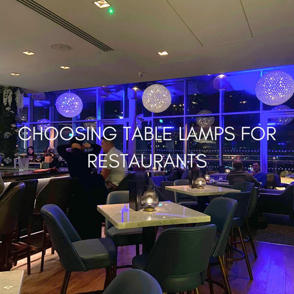 Choosing Table Lamps for Your Restaurant - sparkle.lighting