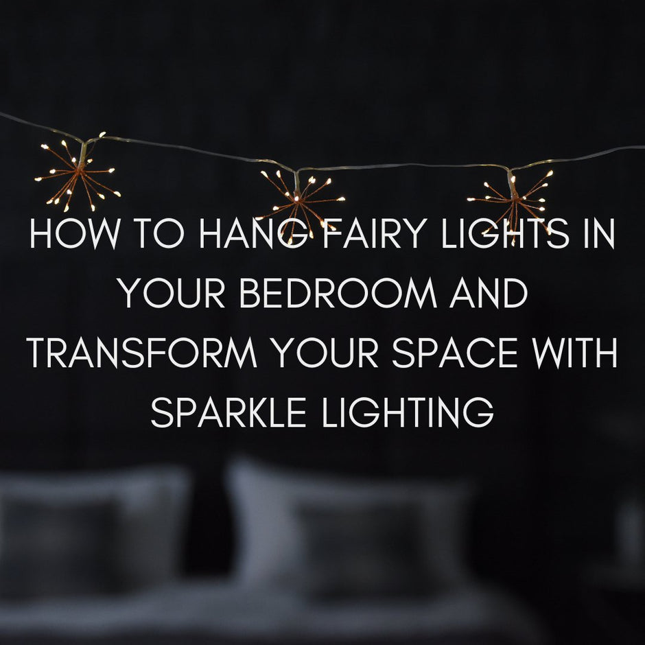 Ideas for hanging fairy lights in bedroom