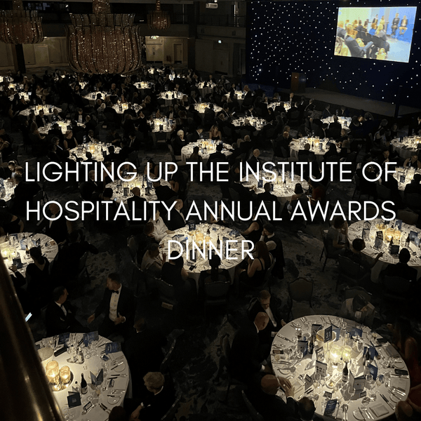 Lighting Up The Institute of Hospitality Annual Awards Dinner - sparkle.lighting