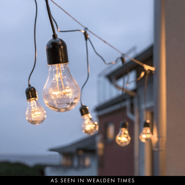 10m Drop Bulb Festoon Lights - sparkle.lighting