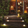 6x Solar Powered Glass Pebble Light - sparkle.lighting
