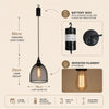 Battery Operated Bell Pendant Lights - sparkle.lighting