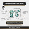 Blue & Green Mushroom Lamps - sparkle.lighting
