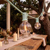 Colourful Festoon Lights - Mint Green - sparkle.lighting